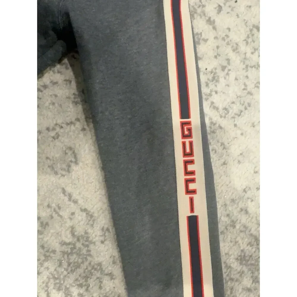 Gucci Kids Web Stripe Logo Tape Zip Hoodie 11/12Y Made in Italy